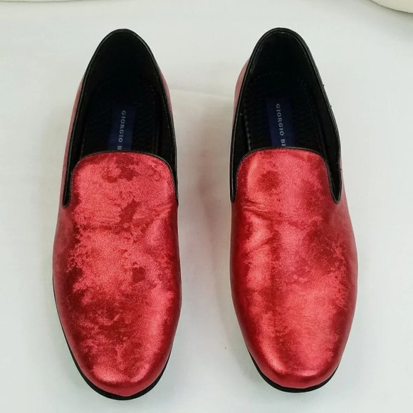 Giorgio Brutini 10M Red Slip On Men\'s  Loafers main image 4